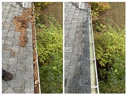 Regular Cleaning - a Thorough Cleaning of the Inside of the Gutters